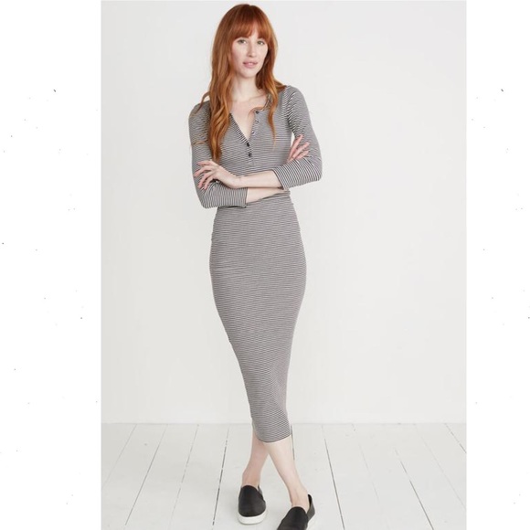 Marine Layer Dresses & Skirts - Marine Layer Hannah Striped Midi Dress Size Small
